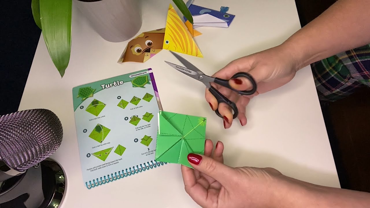 Origami Creatures ASMR: Paper Folding & Cutting Sounds ✂️ (Soft-Spoken)