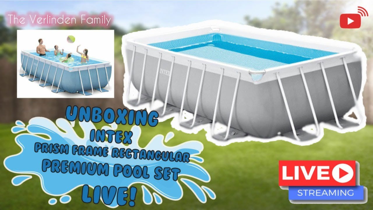 UNBOXING our Intex Prism Frame POOL set