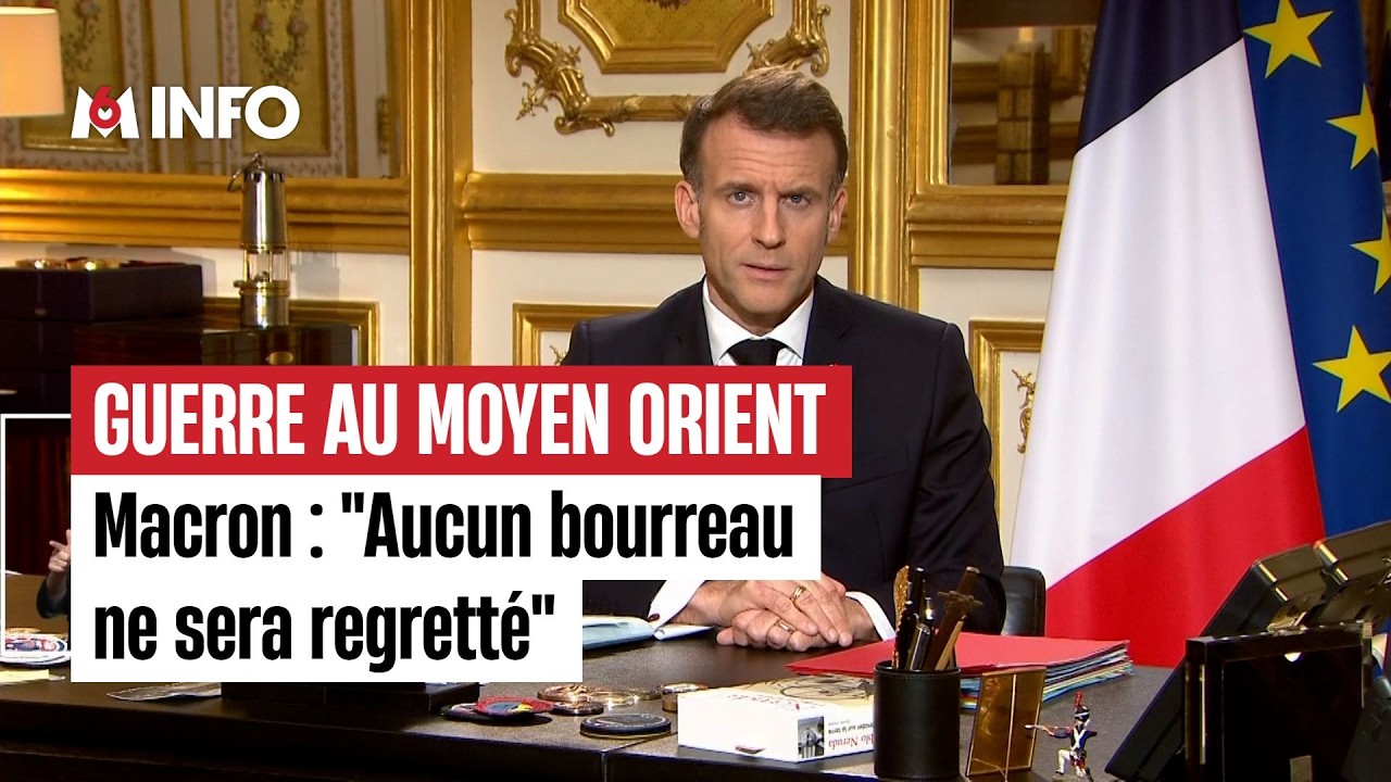 Guerre au Moyen-Orient : Emmanuel Macron s'adresse aux Français