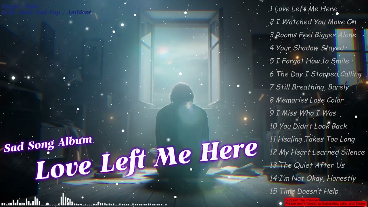 Sad Song Album 3 " LOVE LEFT ME HERE "  Indie Sad Pop / Ambient