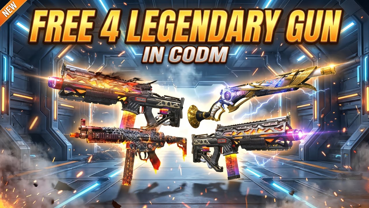 Free 4  legendary gun in Codm ‎⁨@COCxCOD⁩  