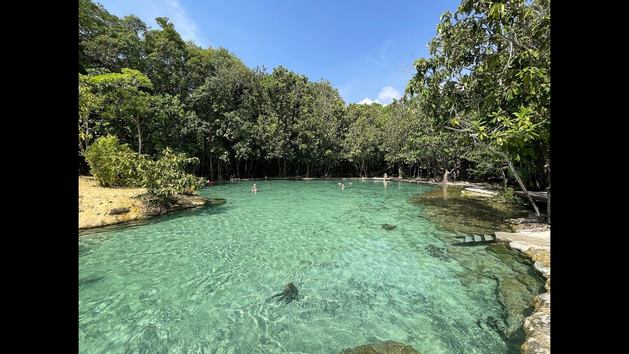 The Emerald Pool, Blue Pool and Klong Thom hot springs near Krabi, Thailand
