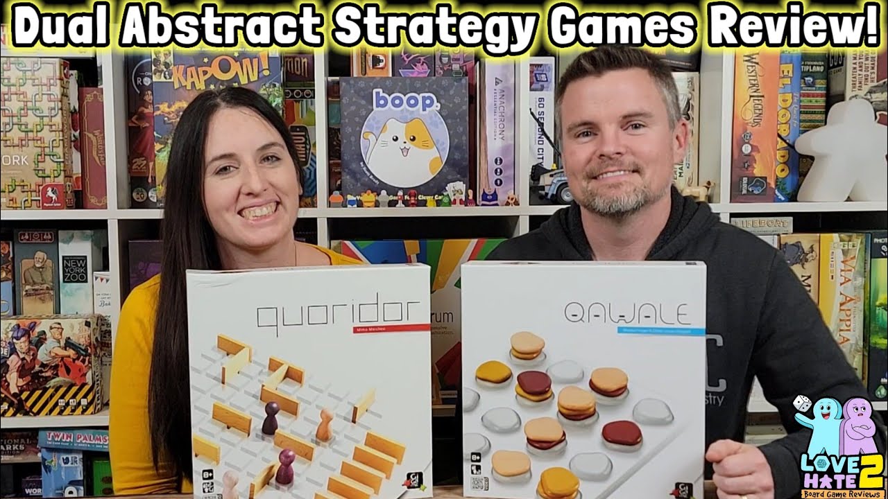Dual Review of Qawale and Quoridor | Abstract Strategy #boardgames From Gigamic Games