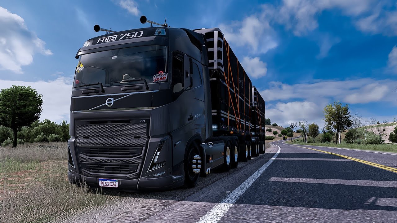 ETS2 1.57: VOLVO FH16 750 + REBOQUE RANDON NEW R - CARGA: ALGODÃO