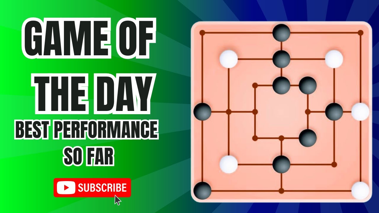 Mills Game of the Day | My Best Performance Yet in Nine Men’s Morris!