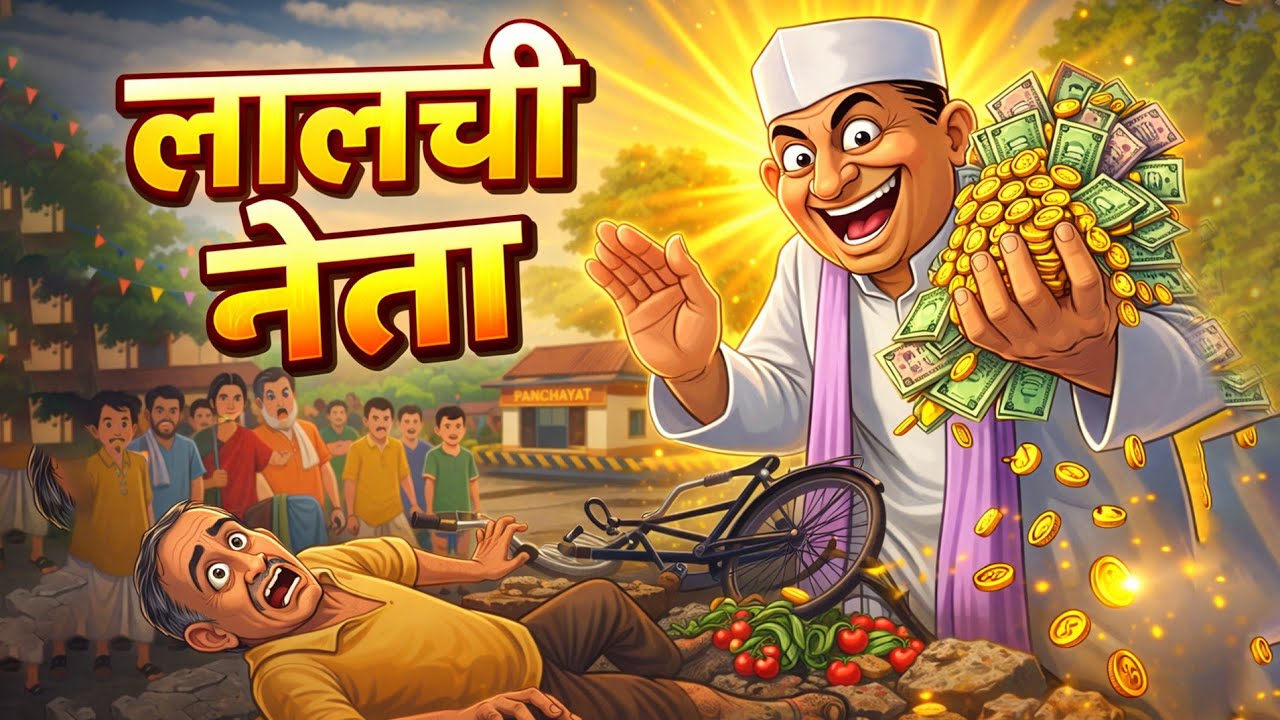 लालची नेता | Aarav Ki Brave Story | Hindi  Kahani #cartoon #hindicartoon #hindikahanian 