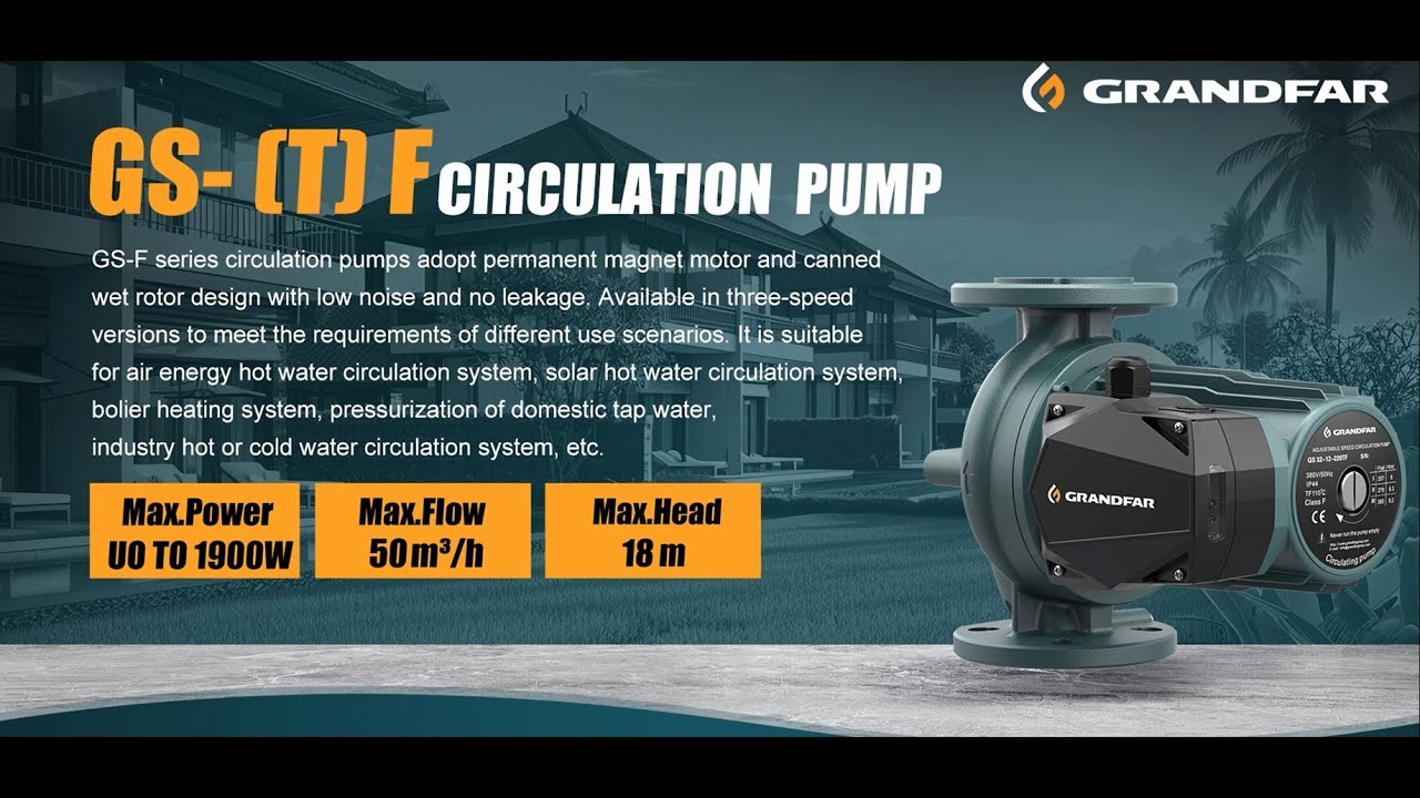 🔇 Efficient & Adaptable: Meet the GS-F Series Circulation Pump 🔇