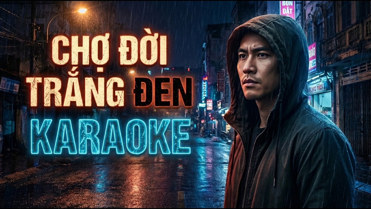 CHỢ ĐỜI TRẮNG ĐEN | Karaoke Nhạc Đời Buồn Cực Thấm | Beat Chuẩn Dễ Hát | CAT Karaoke