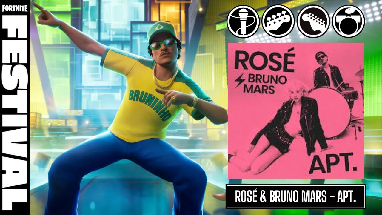 ROS&Eacute; & Bruno Mars - APT. | Fortnite Festival [EXPERT ALL INSTRUMENTS 100% FLAWLESS]