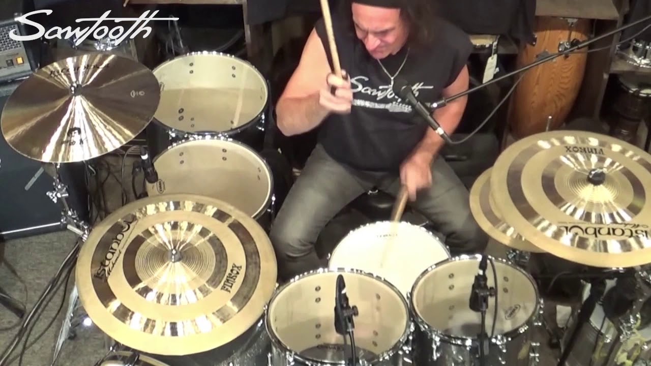 Vinny Appice Live with his Sawtooth Command Series 6 Piece Drum Set w 24