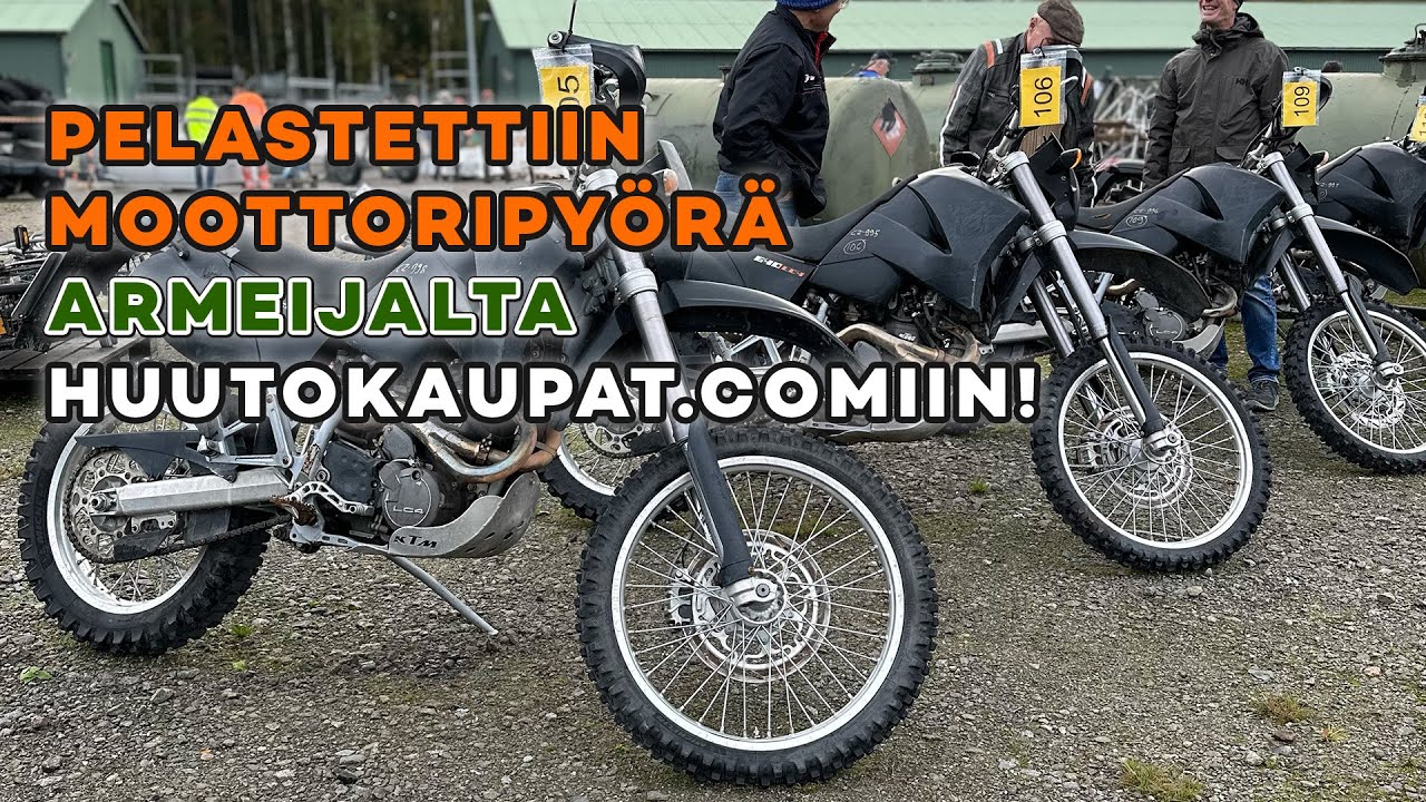 Moottoripyörä Puolustusvoimien Huutokaupasta!