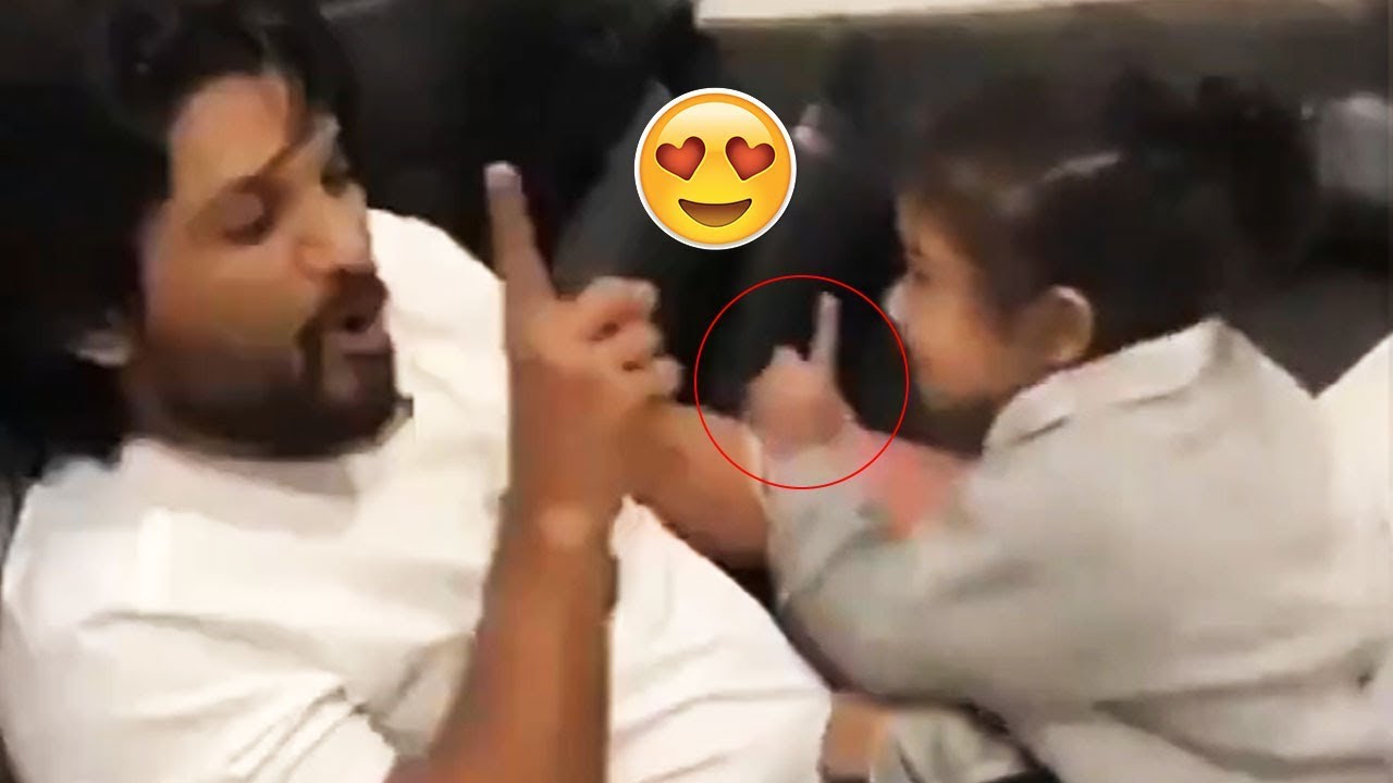 Allu Arjun's Daughter Arha Cuteness Overloaded | Allu Arjun Fun With Arha | Super Cute