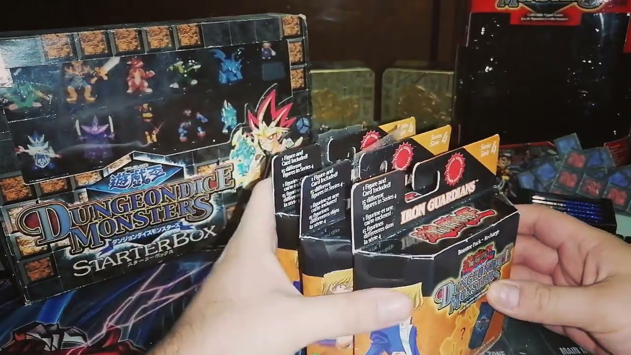 Yu-gi-oh! Dungeon Dice Monster! Abriendo 3 booster packs de Iron Guardians y 1 Starter Box Japonés.