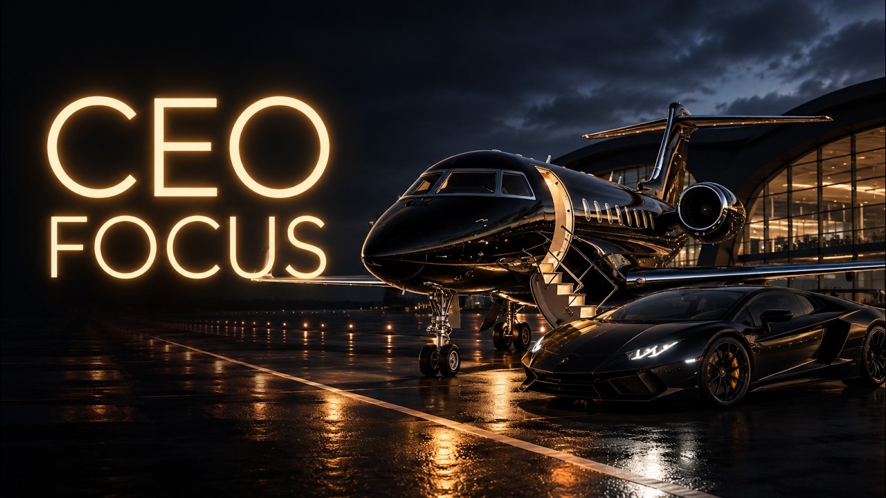 Work for 2.5 Hours Inside a Private Jet | CEO Mindset Focus Music | Calming Deep Luxury Travel Mix