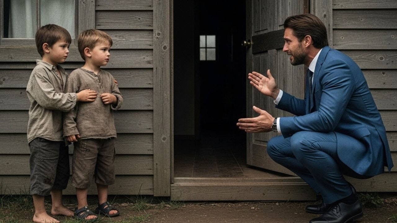 MILIONÁRIO QUE NÃO PODIA TER FILHOS ENCONTROU DOIS MENINOS ÓRFÃOS, O QUE MUDOU SUA VIDA PARA SEMPRE.