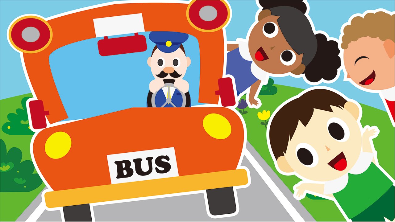 Wheels On The Bus Go Round And Round HD | Children Nursery Rhyme | Kids Songs | Baby Puff Puff