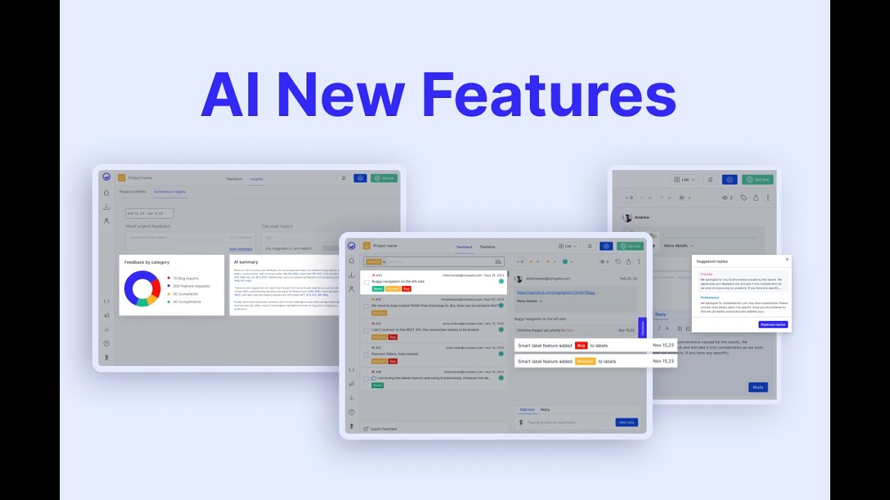 AI features for speeding up user insights