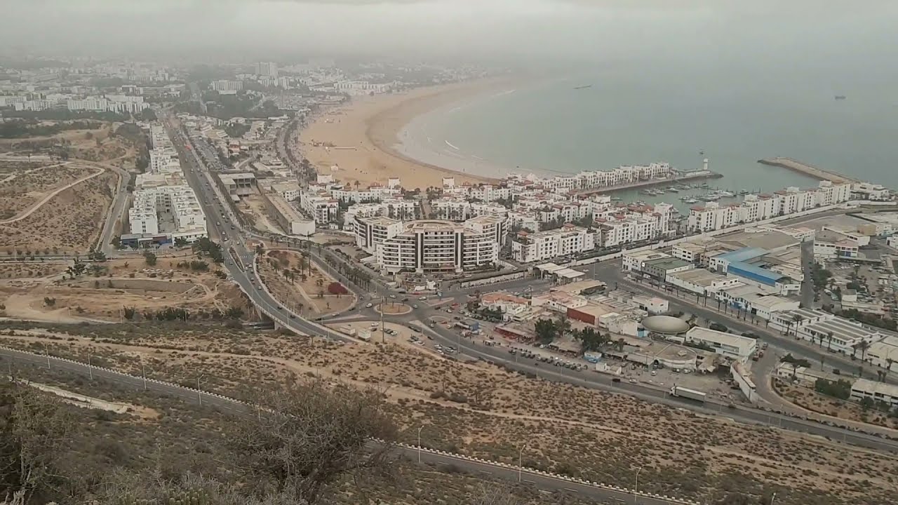 An Amazing Hill top view of Marina, Beach & City of AGADIR مدينة أكادير | المغرب | SUMMER  | MOROCCO