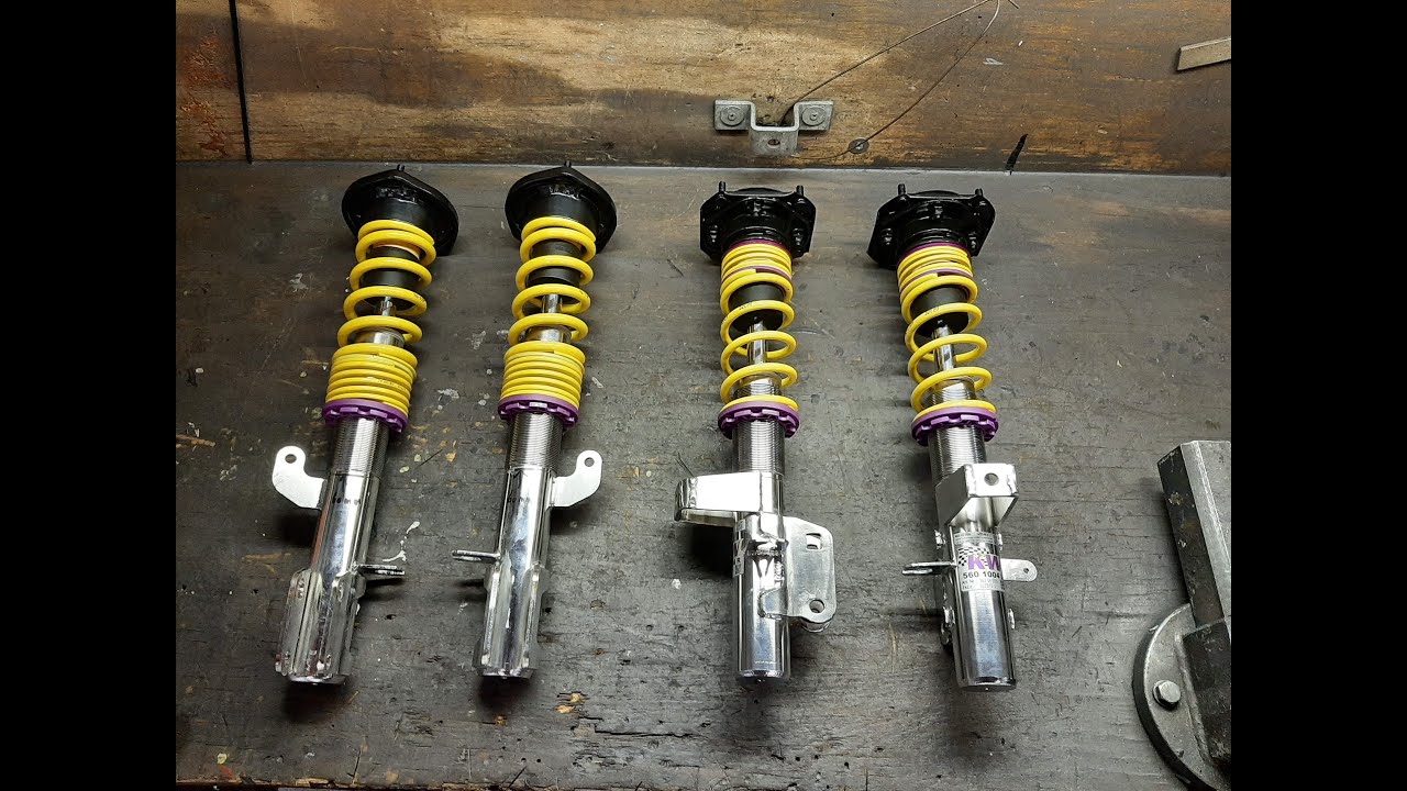 KW V3 coilovers from a SW20 MK2 MR2 installed on a AW11 MK1 MR2.