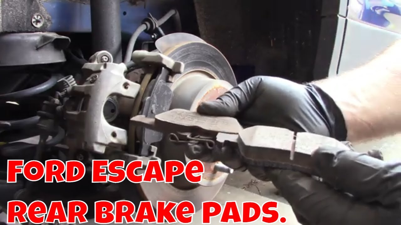 Замена задних тормозных колодок Ford Escape. #fordescape #howto #brakerepair