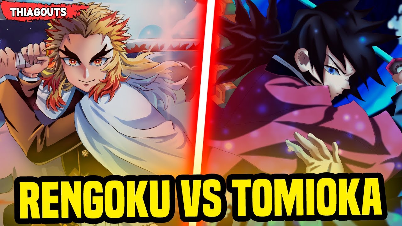 KYOJUROU RENGOKU VS GIYU TOMIOKA. QUEM VENCERIA? | Kimetsu no Yaiba