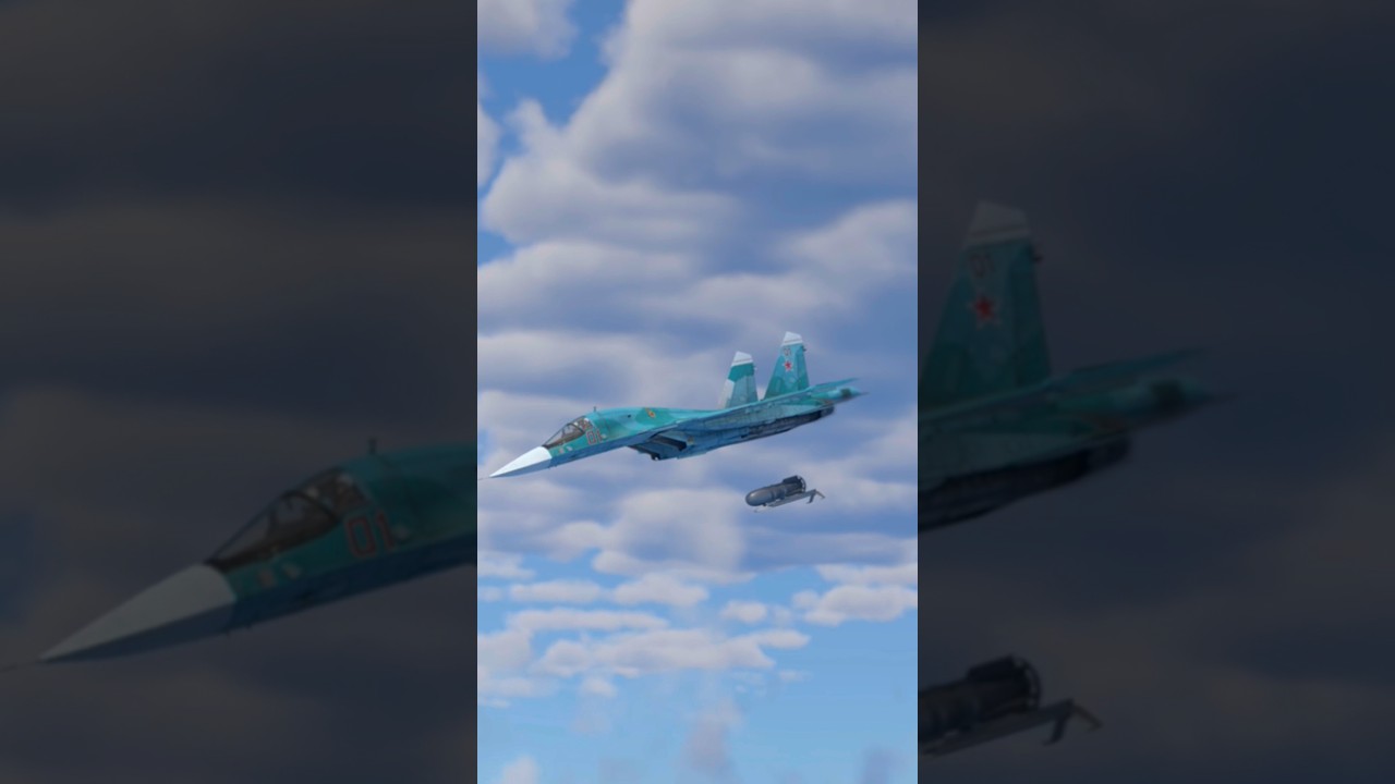 Russian Su-34 Conducts Naval Strike.