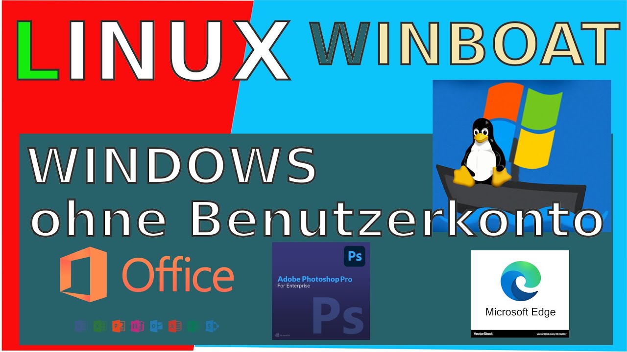 LINUX WINBOAT - Windows ohne Benutzerkonto und alle Programme nutzen