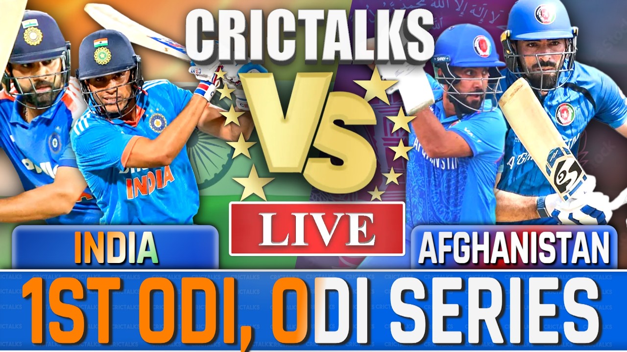 Live: IND Vs AFG, 1st ODI, ODI Series, Cricket Live Match Today Scores & Commentary, Last 30 Overs
