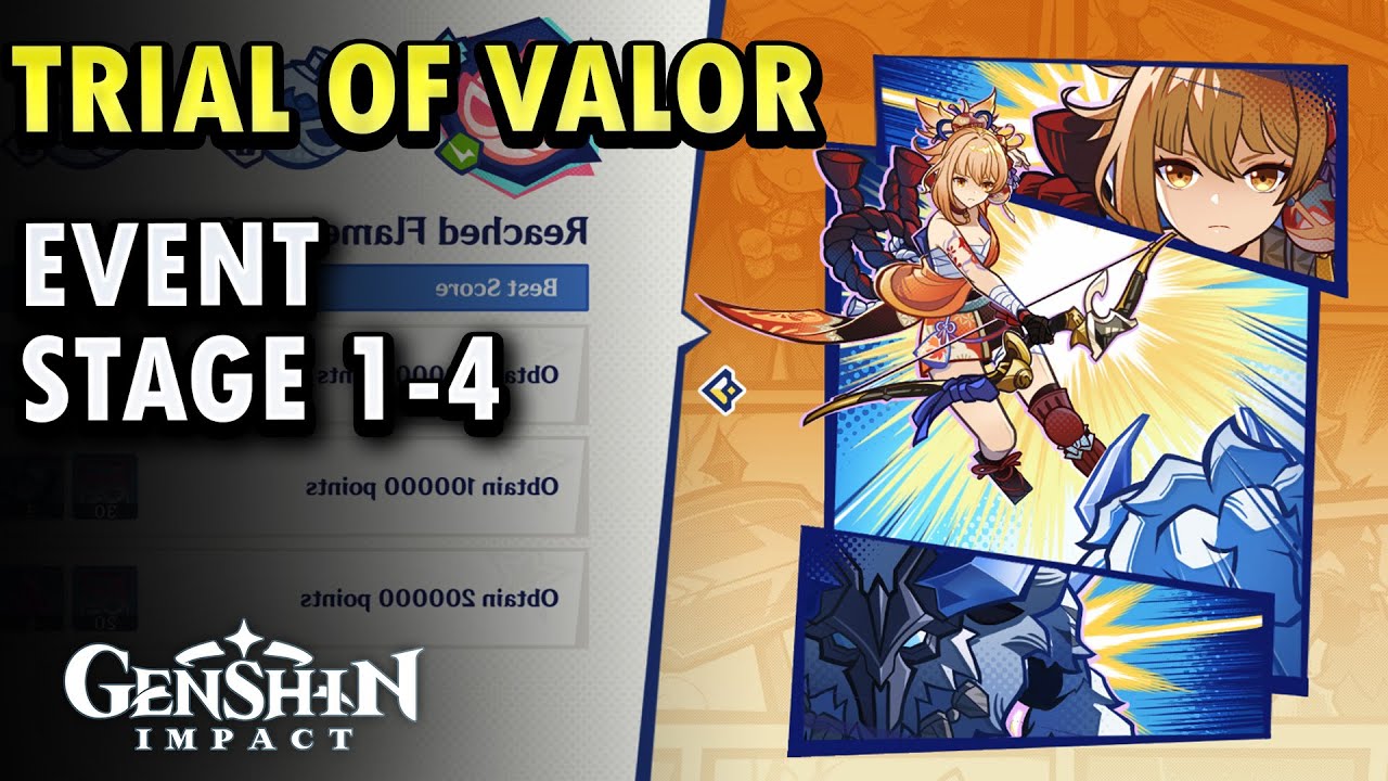 Trial of Valor Event Stage 1-4 | Genshin Impact