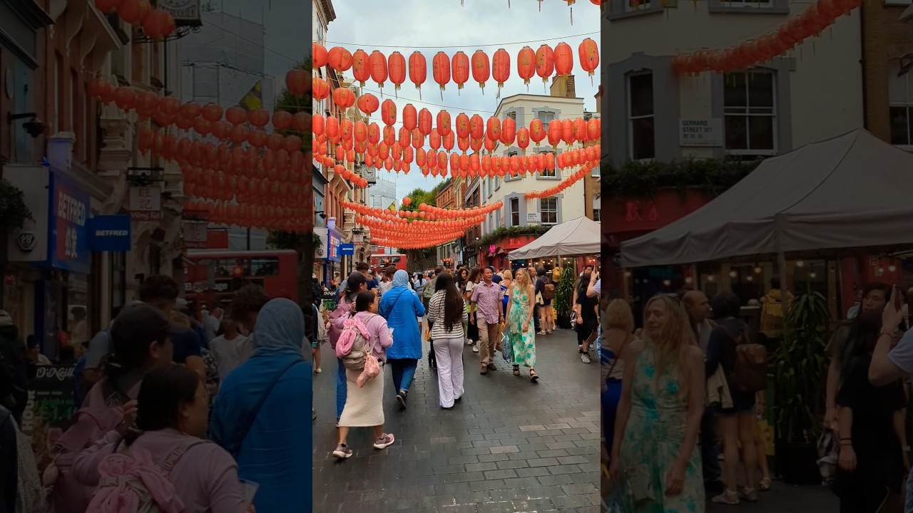 Chinatown and Oxford Street London. 