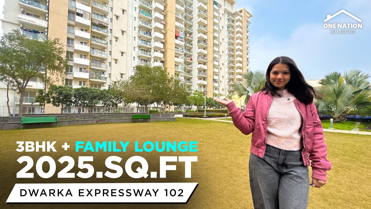 3 BHK Flat with Spacious Family Lounge For Sale in Dwarka Expressway 102 | One Nation