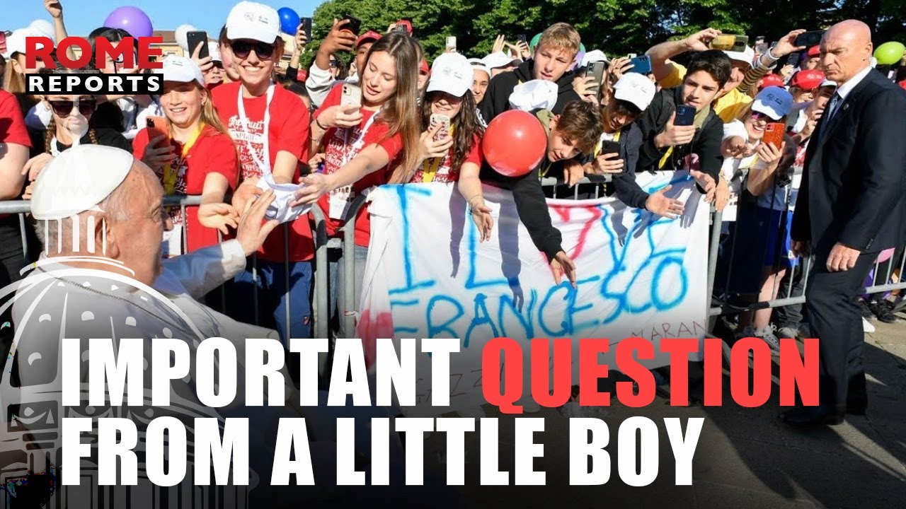 🎨VERONA | Pope Francis' response to a child who asks how he can feel Jesus