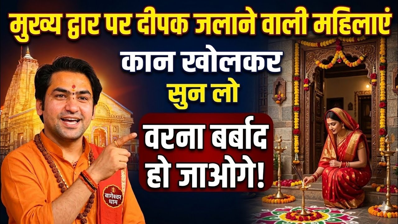 मुख्य द्वार पर भूलकर भी ऐसा दीपक ना जलाएं वरना घर में आएगी गरीबी। Premanand Ji Maharaj jankari