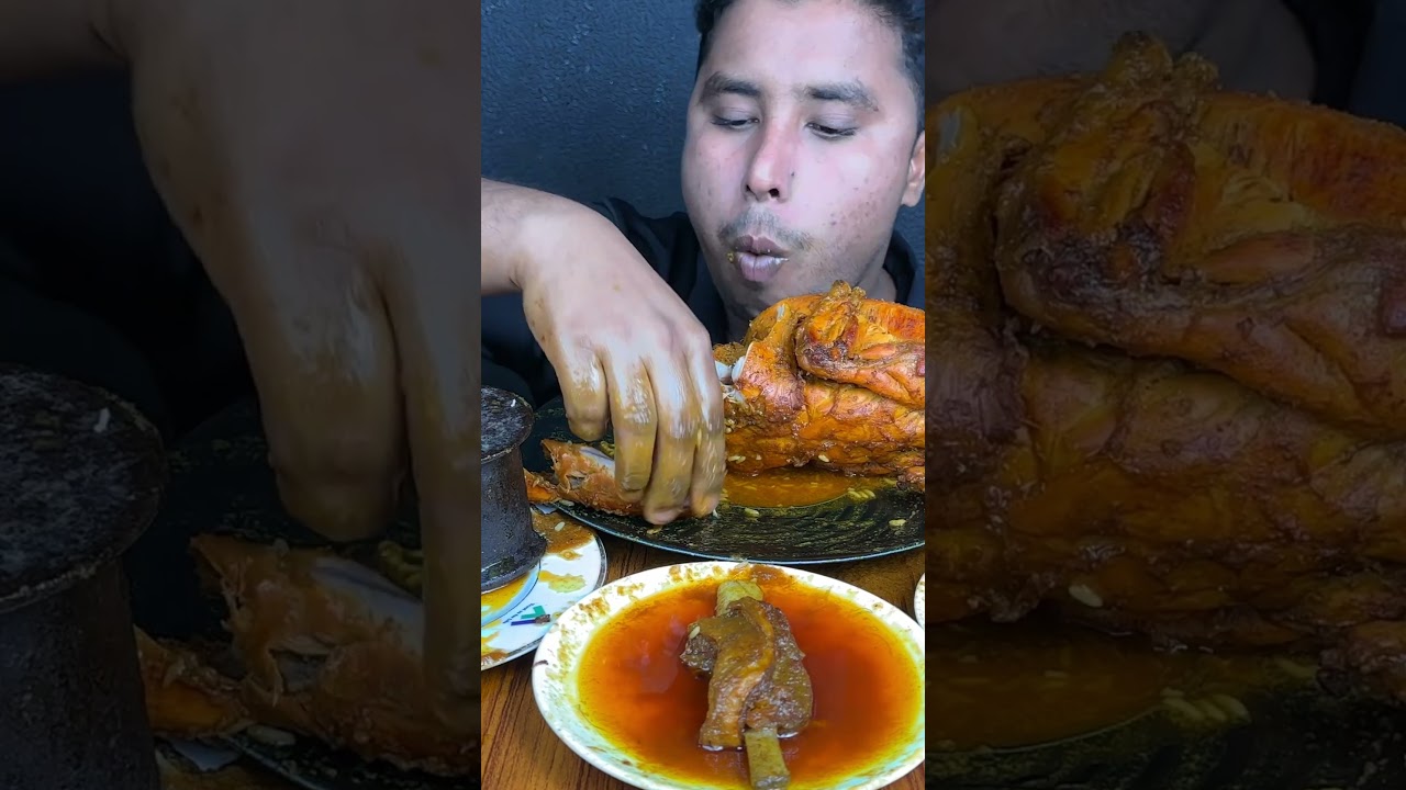 Spicy & Yummy whole chicken eating #shorts