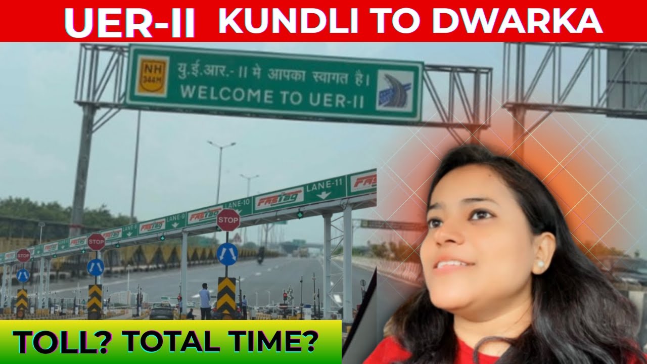 Alipur to Dwarka via UER-2 | 40 KM Drive | Fun Vlog & Toll Experience 🚗😂
