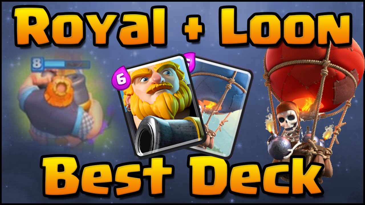 Clash Royale - Amazing Royal Giant + Balloon Deck and Attack Strategy for Arena 7 & Arena 8