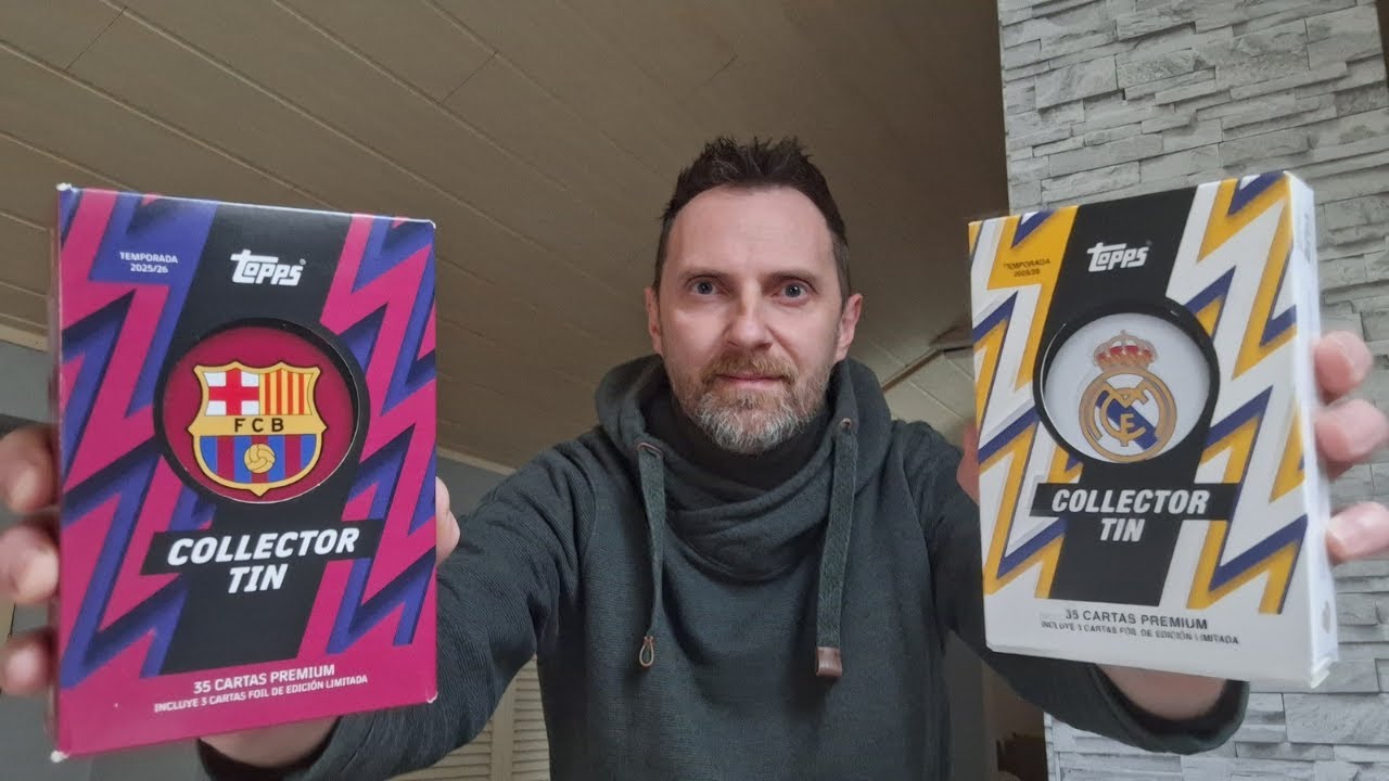 SZOK! TRAFIŁEM YAMALA Z LIMITEM! OTWIERAM FAN SET FC BARCELONA I REAL MADRYT COLLECTOR TIN OD TOPPSA