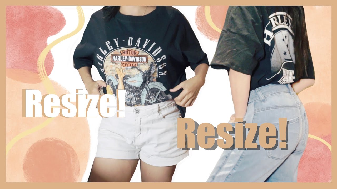 RESIZING OVERSIZED SHIRT / Angiebuean | vlog#02