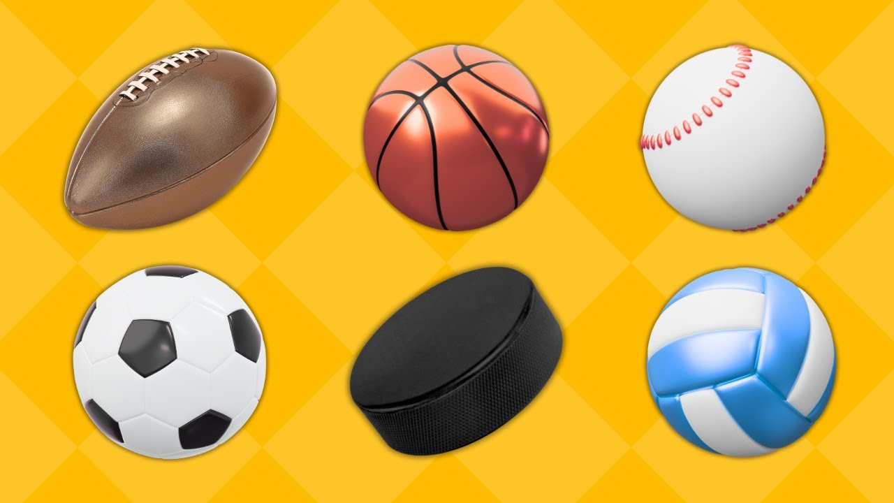 Спортивные мячи для детей ⚽🏀 | Спорт для детей | Изучение английского языка