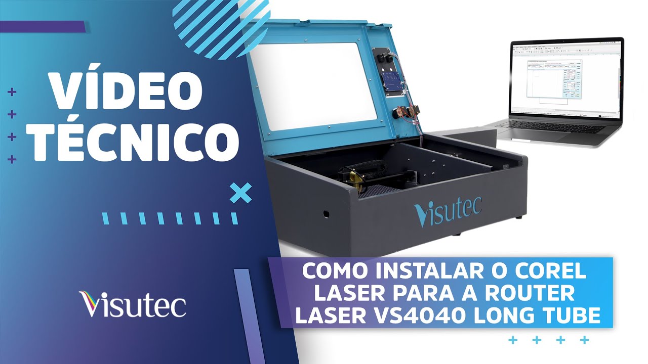 Como Configurar o Corel Laser para a Router Laser VS4040 LONG TUBE