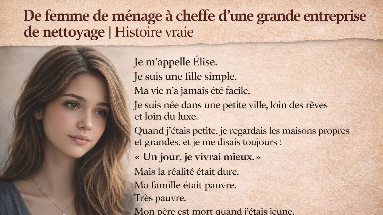 De femme de ménage à cheffe d’une grande entreprise de nettoyage | Histoire vraie A2