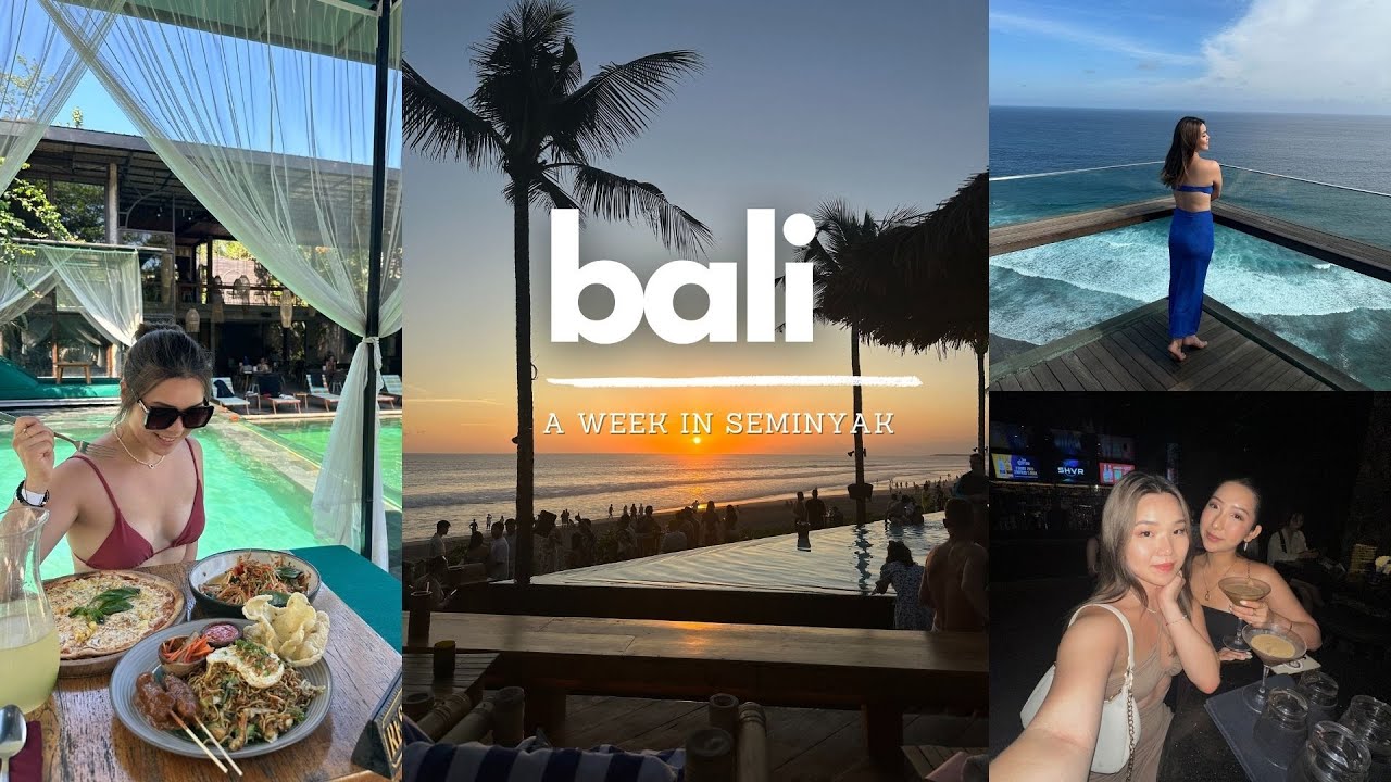 BALI VLOG | 7 days in Seminyak, beach clubs, bali nightlife, sunsets