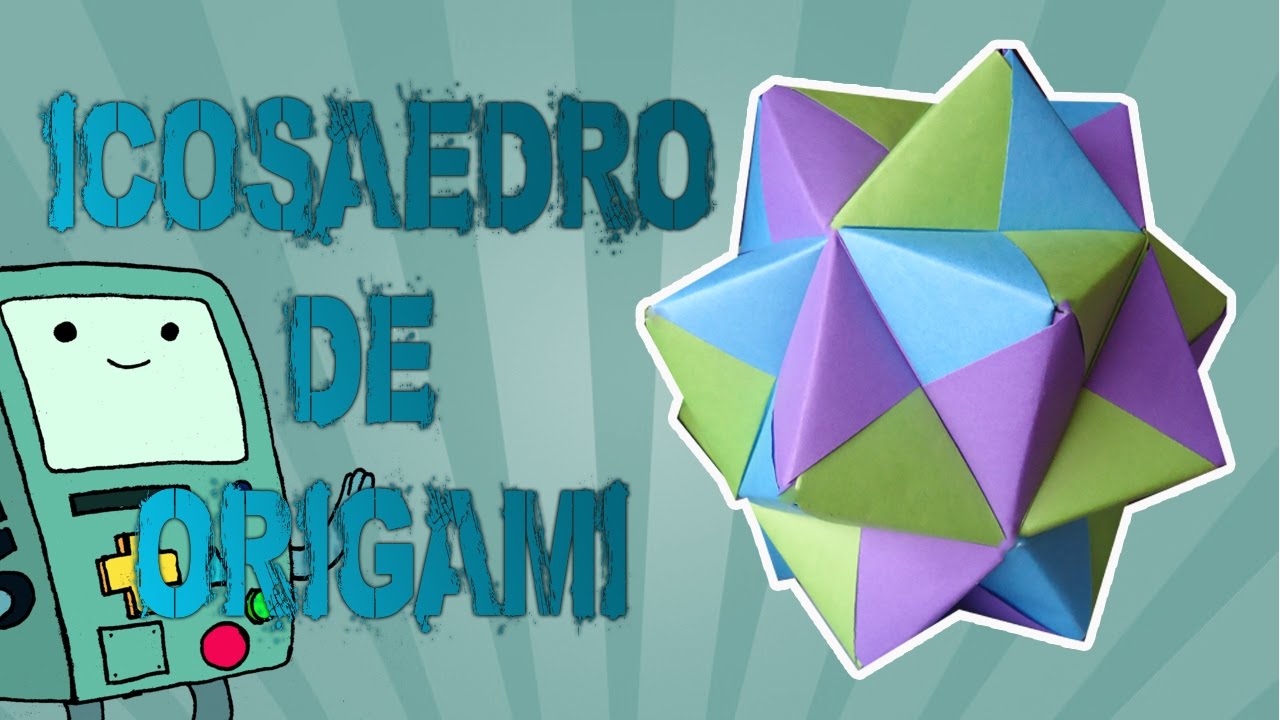 Como hacer un ICOSAEDRO de origami/Origamileo