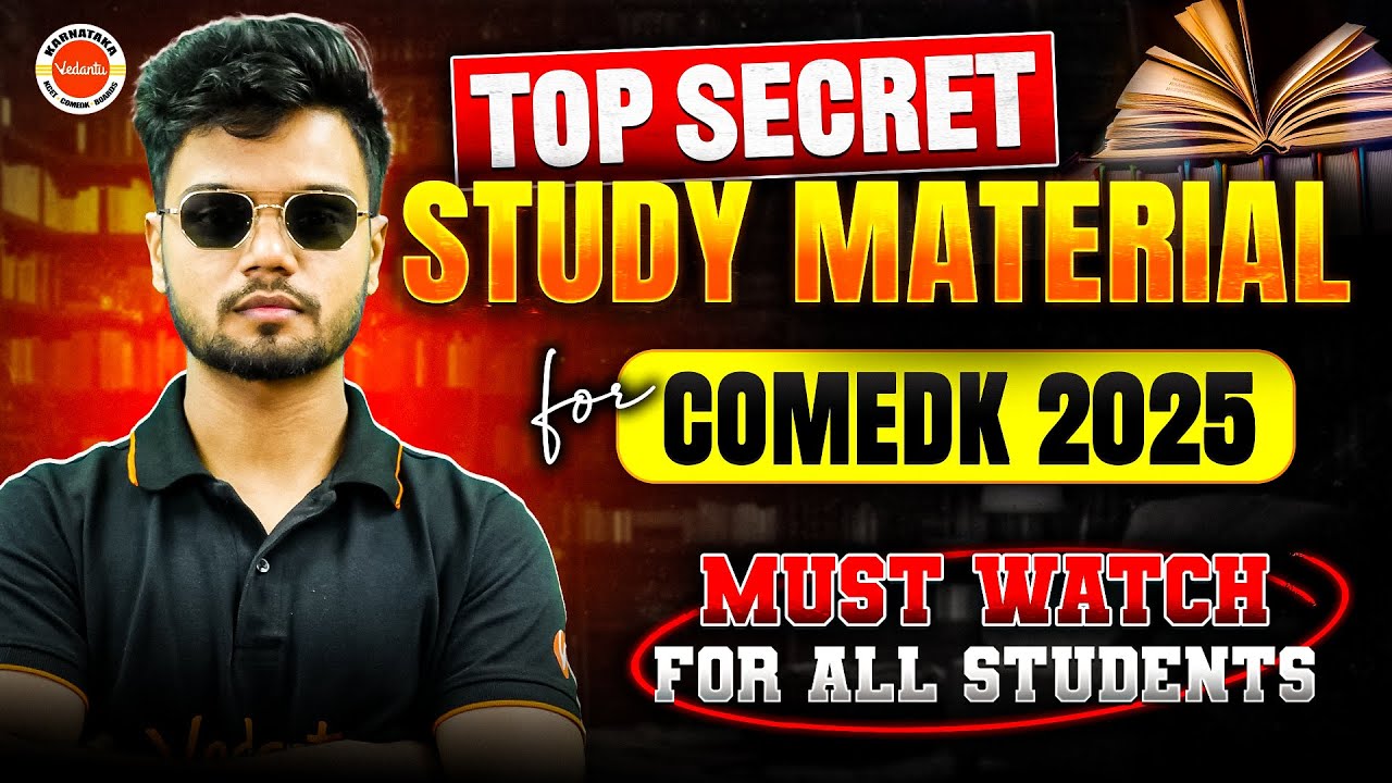 Top Secret Study Material for COMEDK 2025 🔐 | Must-Watch Strategy by Basavaraj Sir 🚀