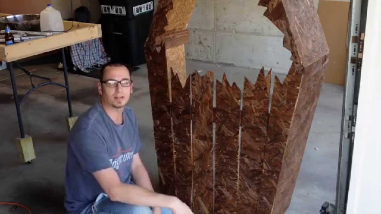 How to Make a Halloween Graveyard Fence and Coffin