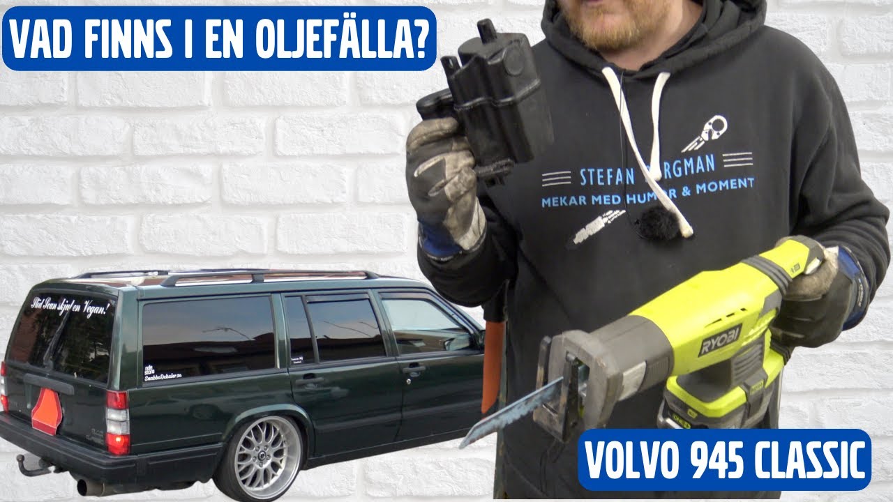 Byter vevhusventilation på Volvo 945 Classic (oljeavskiljaren)