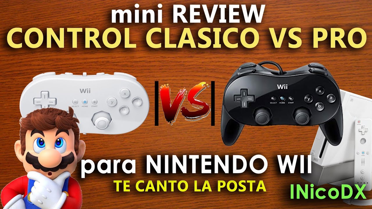 mini Review: Joystick Classic dynacom vs Pro controller de Nintendo wii clasico