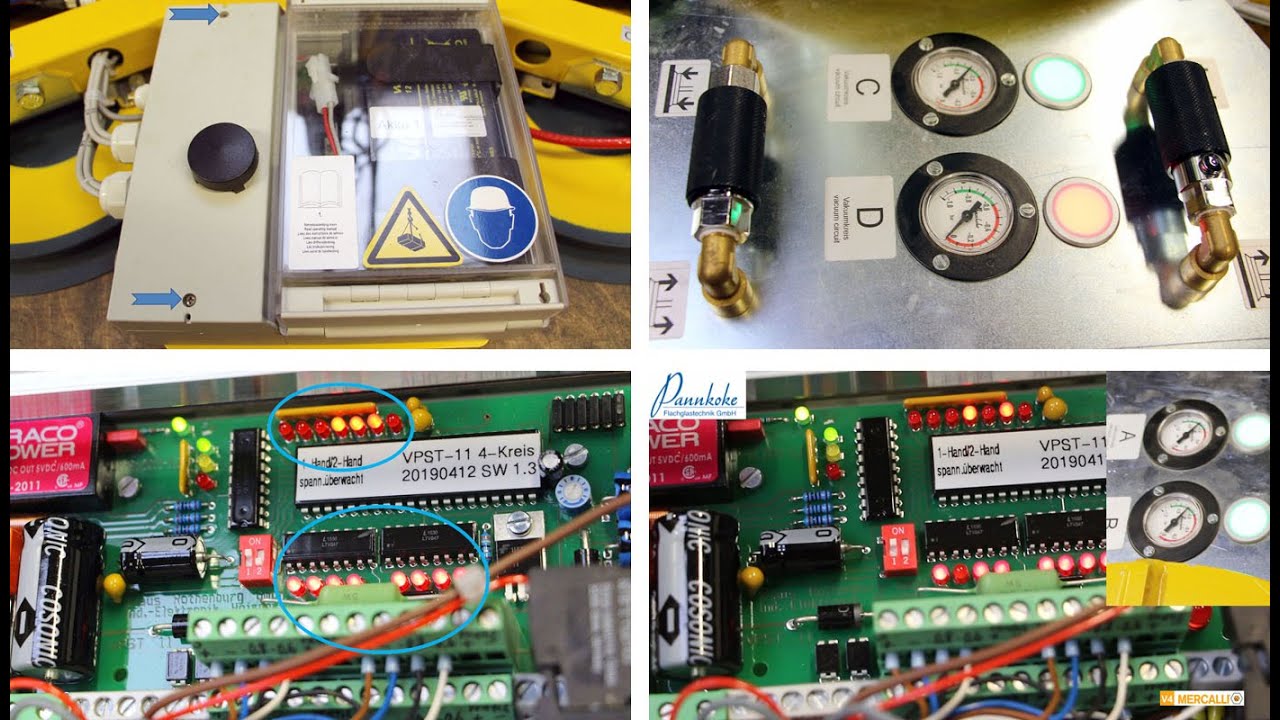 Troubleshooting at a  Kombi 7411-DS7 vacuum lifter