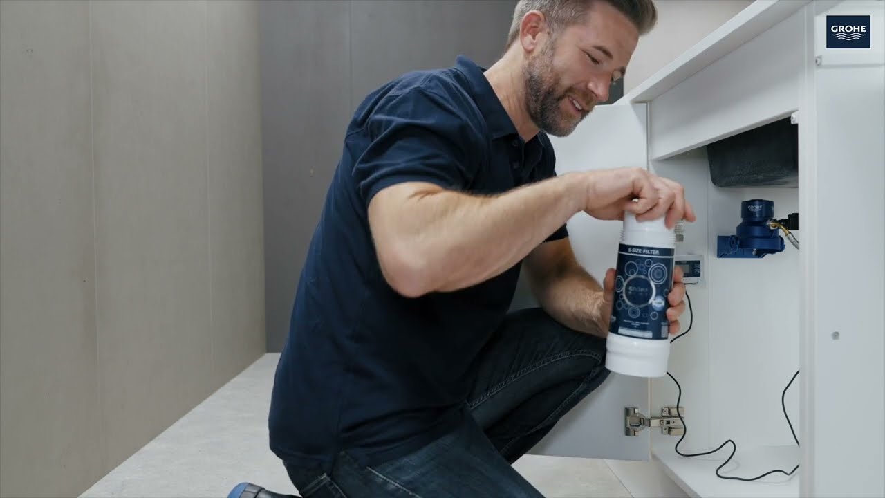 Інструкція з встановлення змішувача GROHE BLUE PURE з висувним виливом з системою швидкого монтажу F