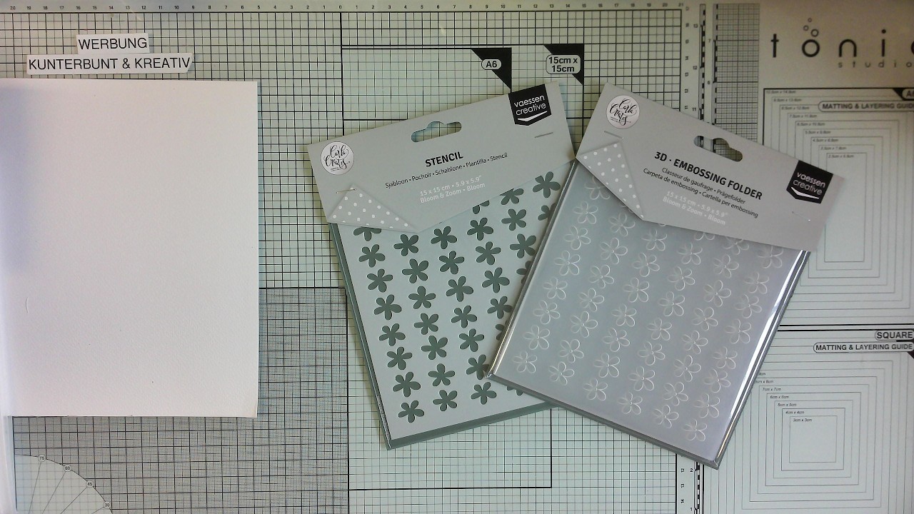 ❣️  3D Prägefolder und passender Stencil von Carla Creates & Nuvo Drops ~ so so hübsch ❣️